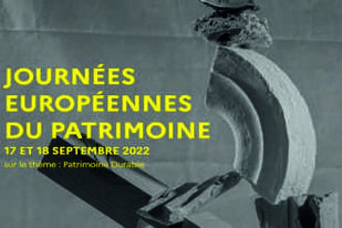 Journées Européennes du Patrimoine sur le thème "patrimoine durable" des 16,17 et 18 septembre 2022
